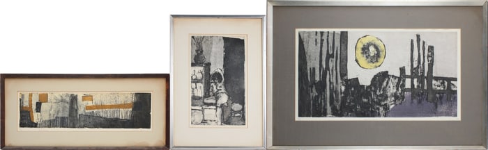 Kathan Brown, 1935, Three Modern, Etchings