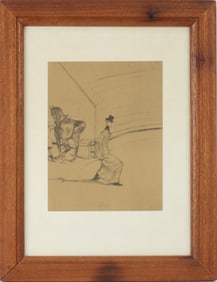 After Edgar Degas, French 1834-1917, Woman and Horse, Lithograph