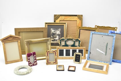 Large Group of Assorted Table Top Picture Frames