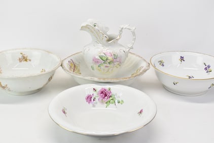 Antique Group of Four Wash Bowls