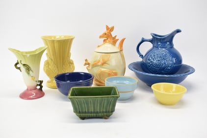 Group of Assorted Art Pottery Table Articles