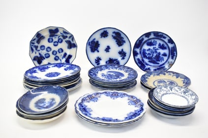 Group of 33 Pieces of Assorted Ironstone and Transferware