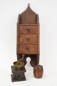 Vintage French Barrel Form Spice Grinder