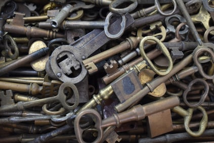 Group of Assorted Antique Keys