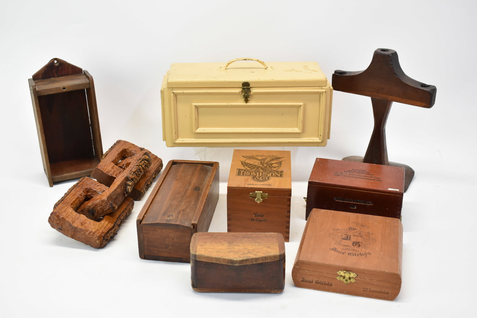 Group of Assorted Boxes and Candle Stand (1 of 9)