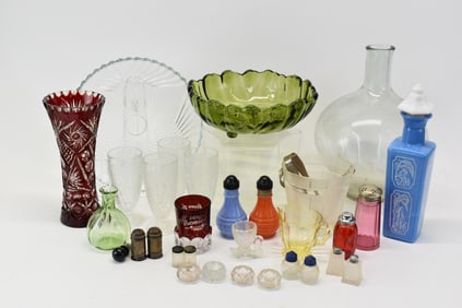 Group of Assorted Glass Table Articles