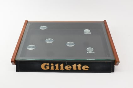 Vintage Gillette Razor Display Case