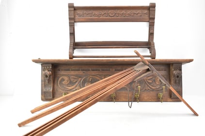 Three Vintage Wooden Drying Racks