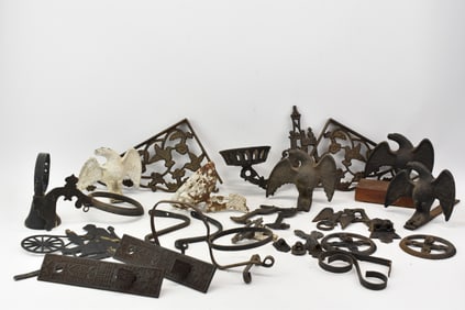 Group of Assorted Wall Sconces and Brackets