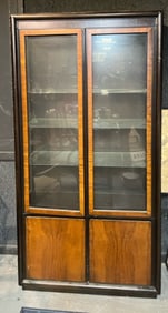 Double Door Glass Enclosed Display Cabinet