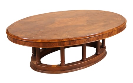 Inlaid Burlwood Low Table