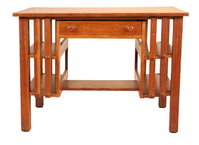 Mission Style Oak Writing Desk