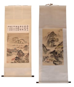 Two Chinese Painted Scrolls