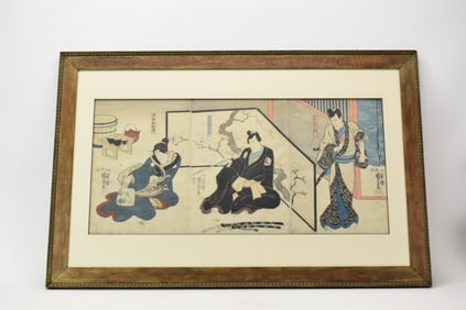 Utagawa Kuniyoshi Woodblock Triptych
