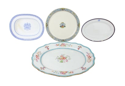 Four Porcelain Platters