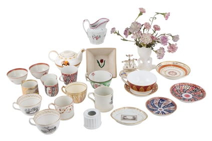 Group of Assorted Porcelain Teacups and Saucers