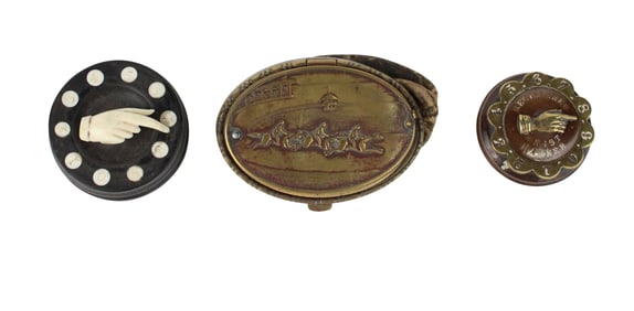 Two Whist Markers with Hands