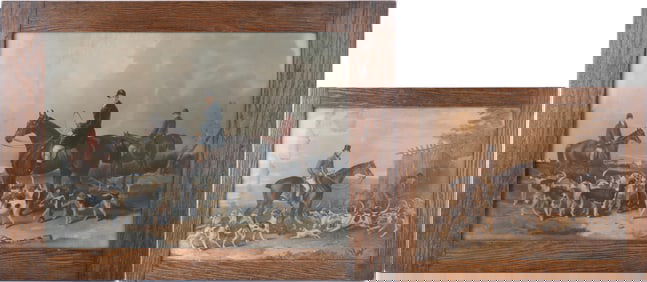 Two Fox Hunting, Prints