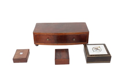 Federal Mahogany Bowfront Vanity Drawer