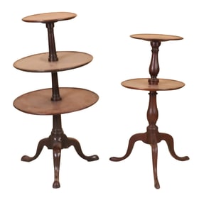 Two Georgian Mahogany Dumbwaiters