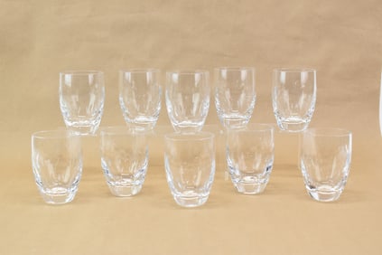Set of 10 Waterford Imprint Glass Tumblers