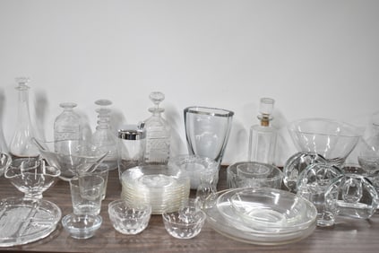 Group of Assorted Glass Table Articles Surprise Lot