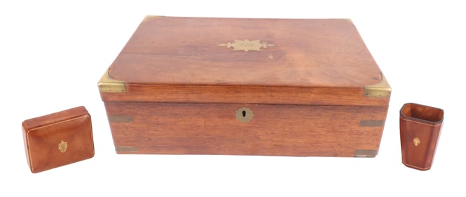Regency Brass-Bound Mahogany Lapdesk