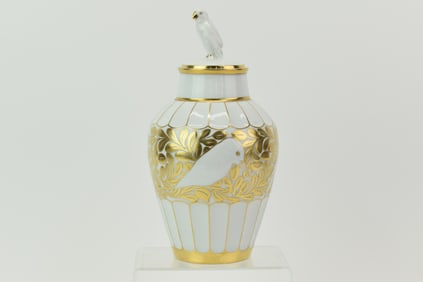 Fritz Klee for Hutschenreuther Lidded Parrot Vase