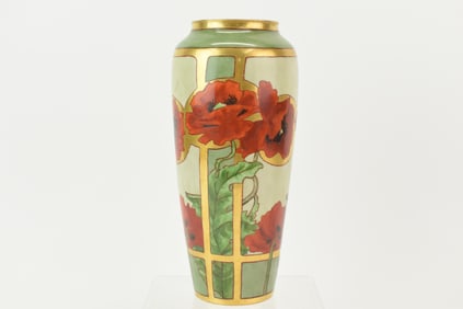 Porcelain Limousine Limoges Art Nouveau Vase