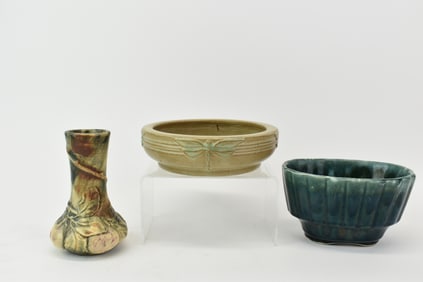 Peters and Green Dragonfly Pottery Bowl