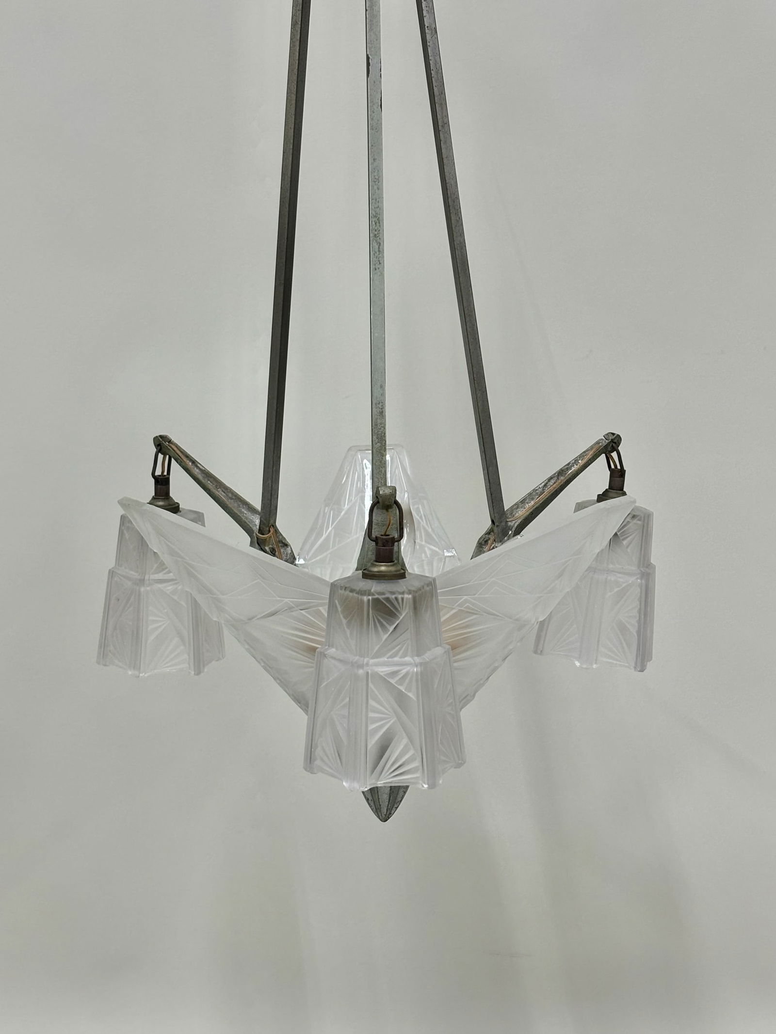 Vintage Art Deco Hanging Light Fixture (1 of 6)