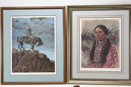 Two Vintage Jim Abeita Limited Edition Prints