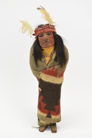 Early 14" Skookum Native American Chief Doll