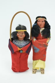 Two Skookum Native American Dolls of Young Women