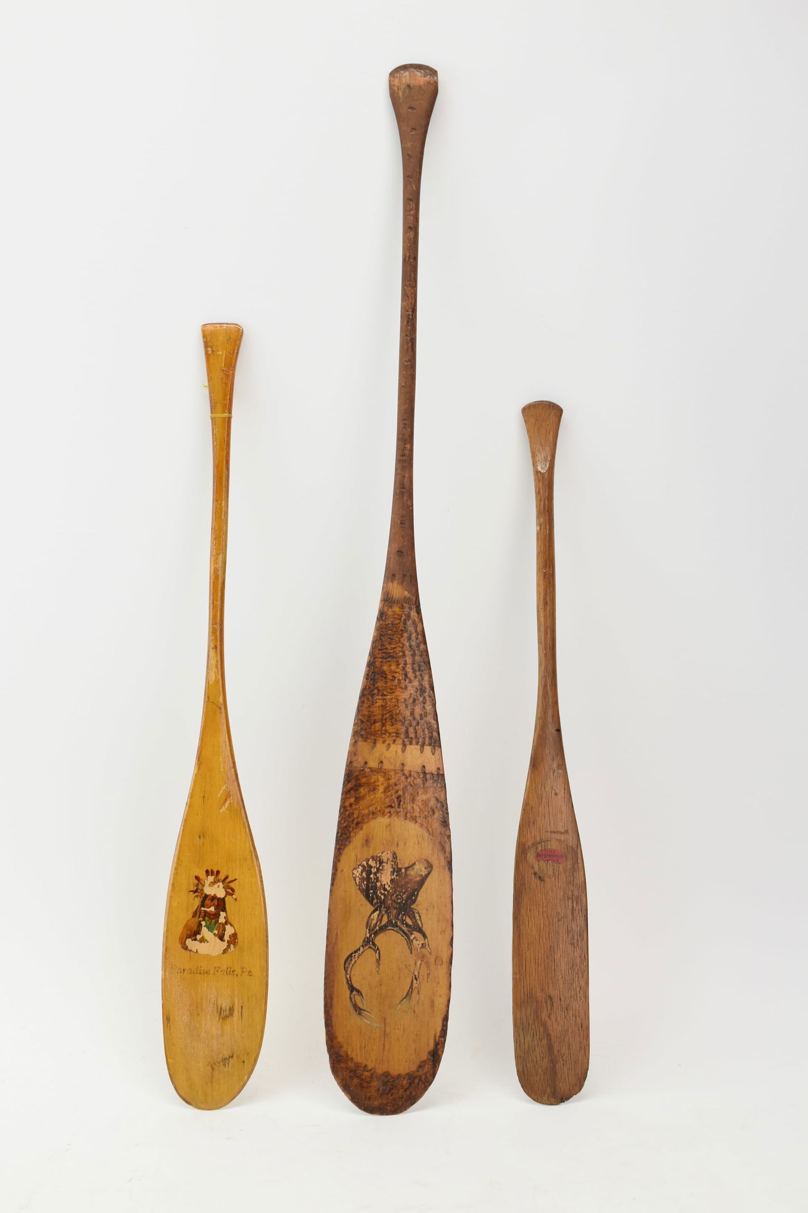 Vintage Native American Paradise Falls PA. Souvenir Paddle (1 of 11)