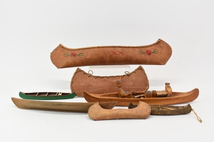 Group of Assorted Diminutive Canoes