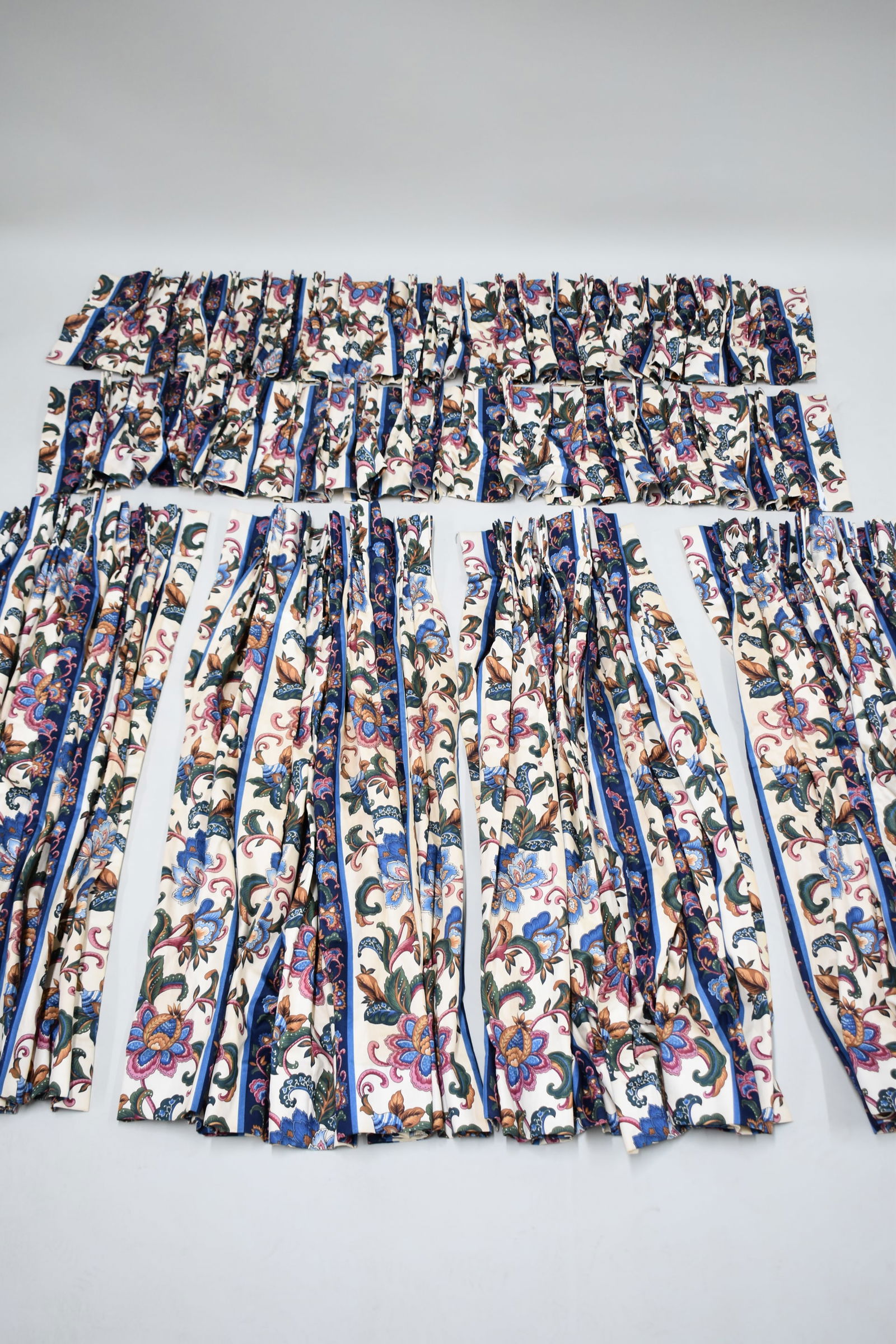 Vintage Valances & Drapes in Waverly Schumacher Augusta Fabric (1 of 7)