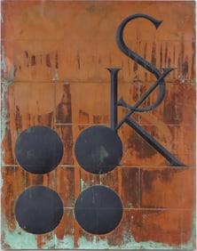 Keith Milow, 1945, SK-Abstract, Mixed Media on Board