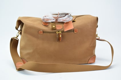 Bric's Leather and Sueded Fabric Carryall Tote