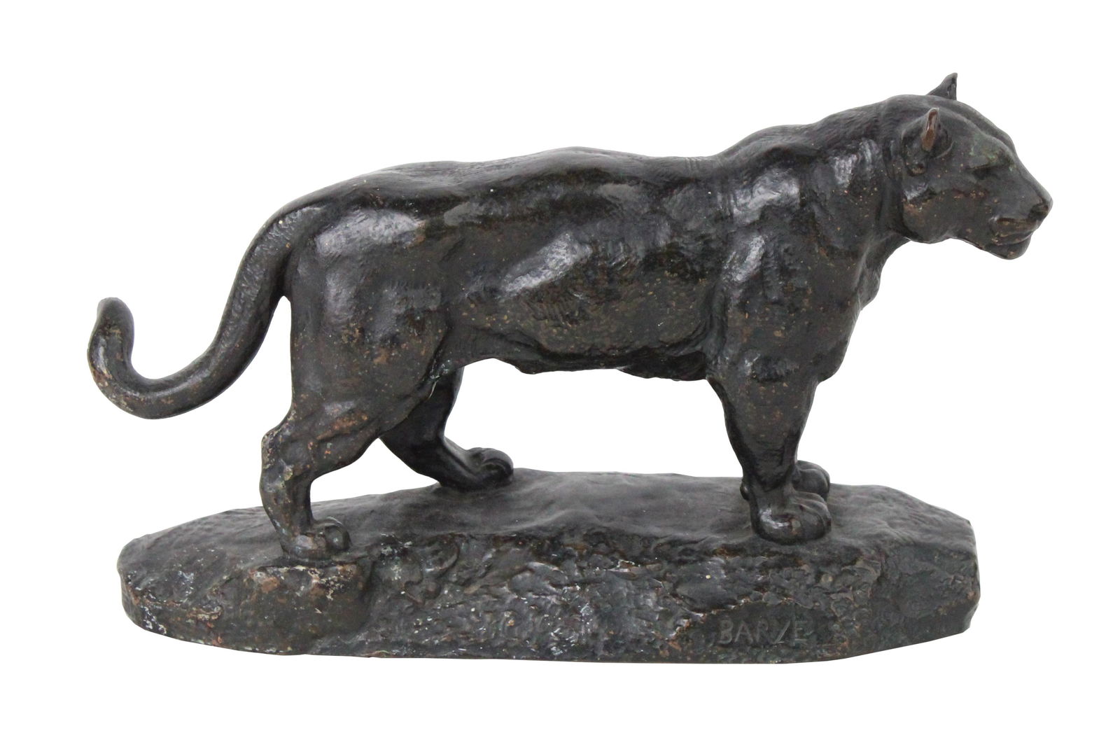 Antoine-Louis Barye, French 1795-1875, Standing Jaguar, Bronze (1 of 7)