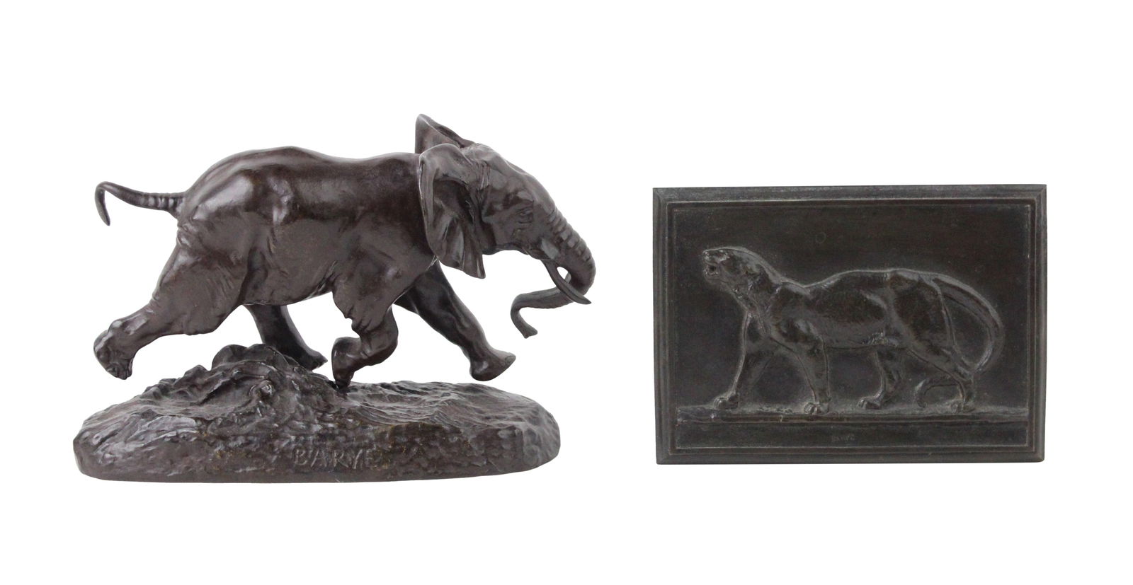 After Antoine-Louis Barye, French 1795-1875, Elephant of Senegal, Bronze (1 of 11)