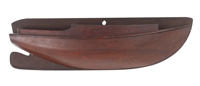 Builder's Half Model of a Catboat
