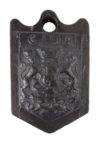 Rare George III Bronze 7lb Wool-Weight