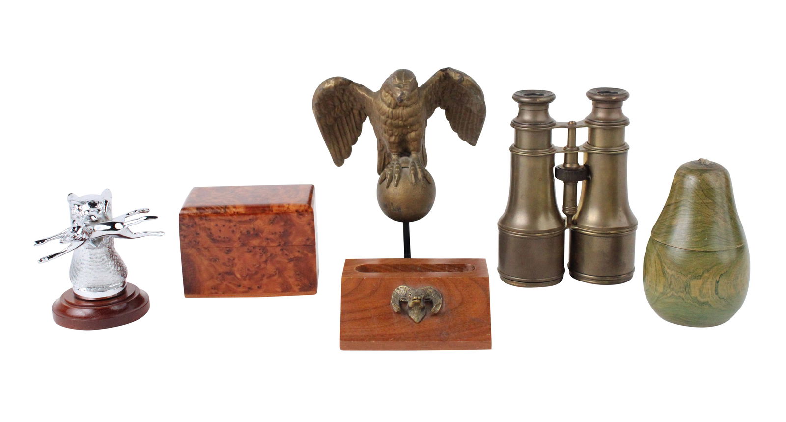 Pear-Form Turned Wood Tea Caddy (1 of 9)