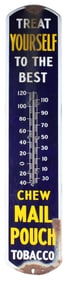 Chew Mail Pouch Tobacco Metal Thermometer