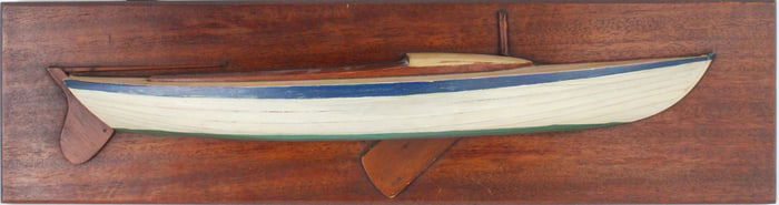 Painted Builder's Half Model of Sailing Vessel