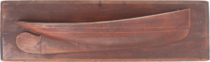 Builder's Half Model of a Sailing Vessel