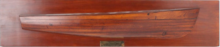 Builder's Half Model of a Sailing Vessel