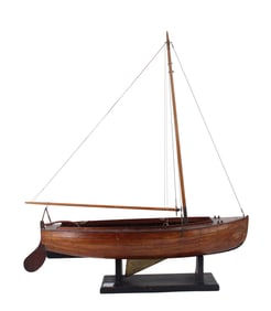 Vintage Mahogany Pond Boat