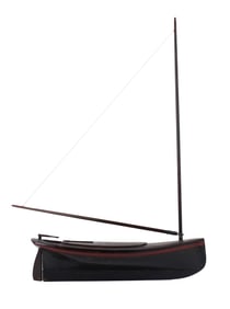 Paint-Decorated Pond Boat
